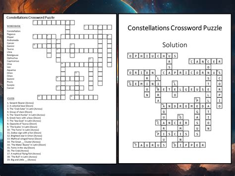 Lion constellation Crossword Clue